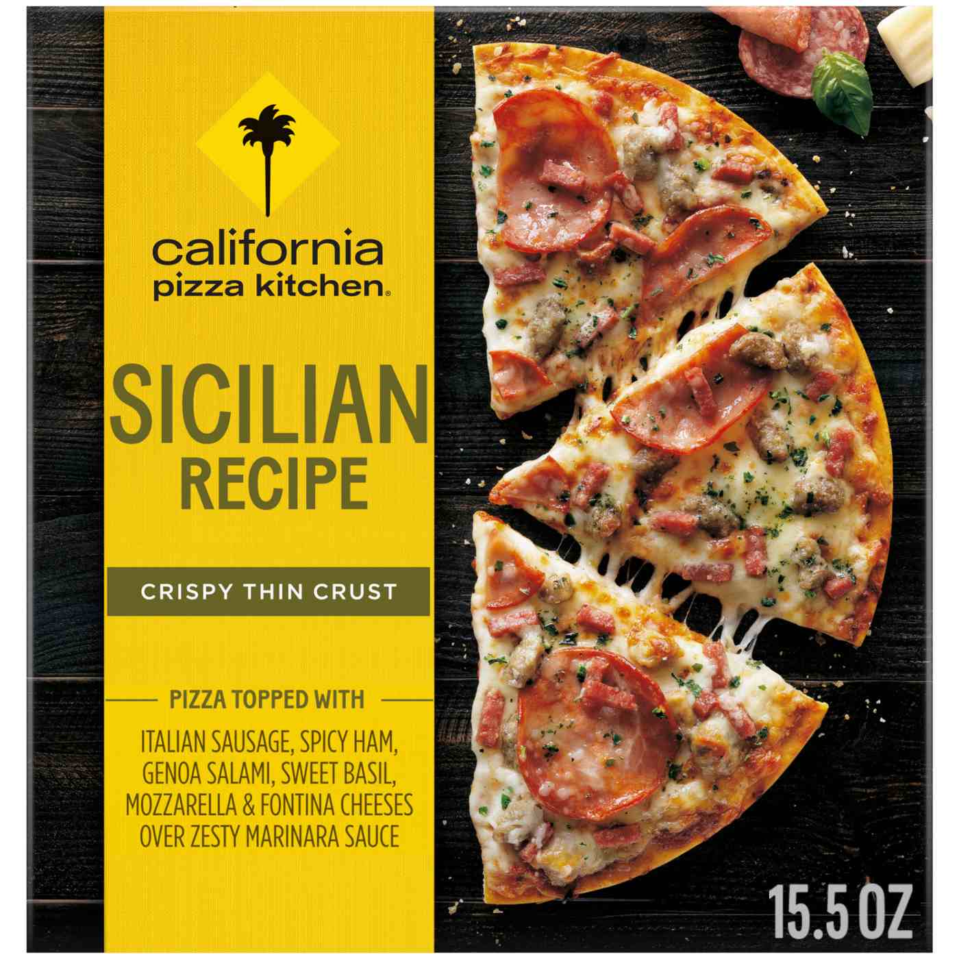 California Pizza Kitchen Sicilian Recipe Crispy Thin Crust Frozen Pizza; image 1 of 7