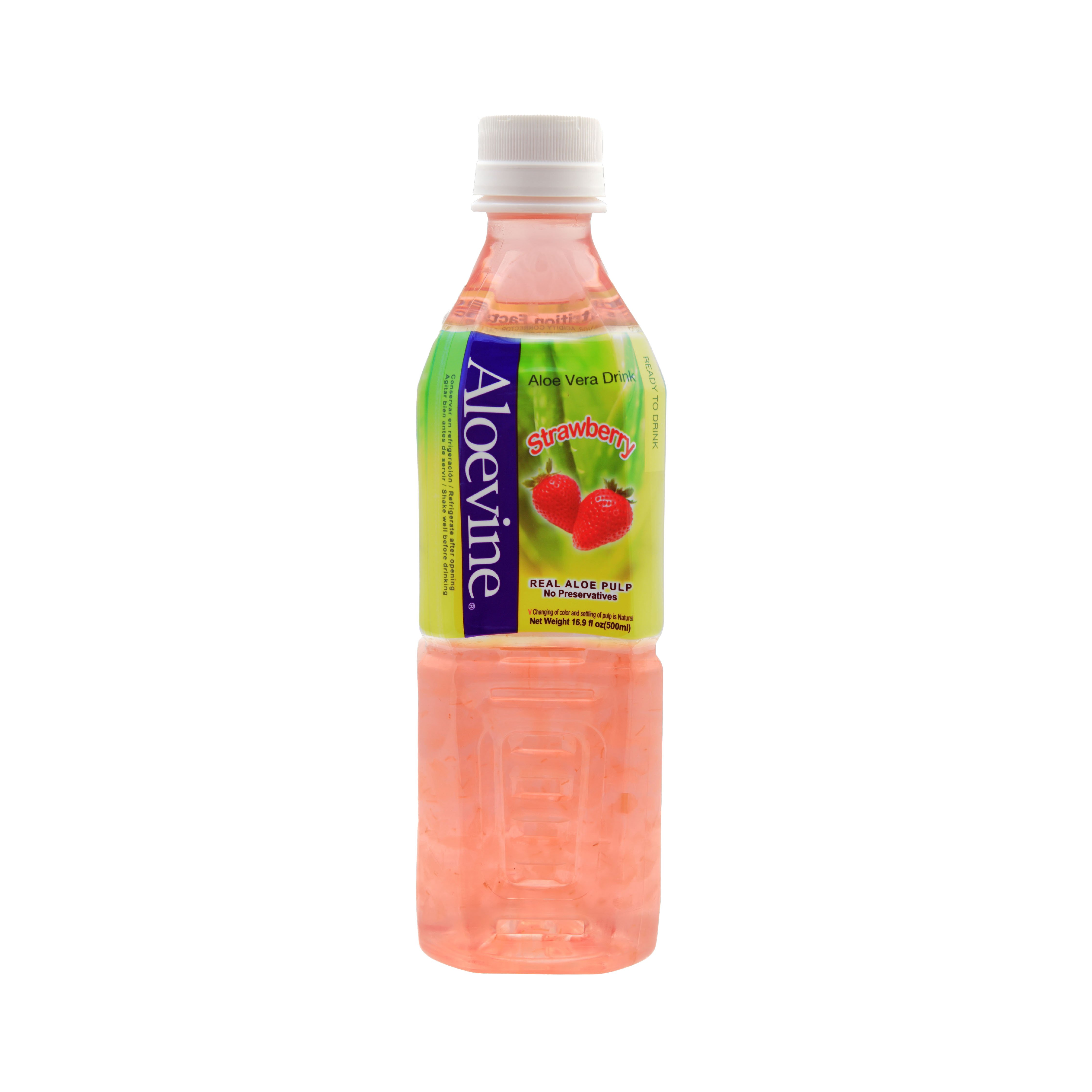 aloe strawberry drink