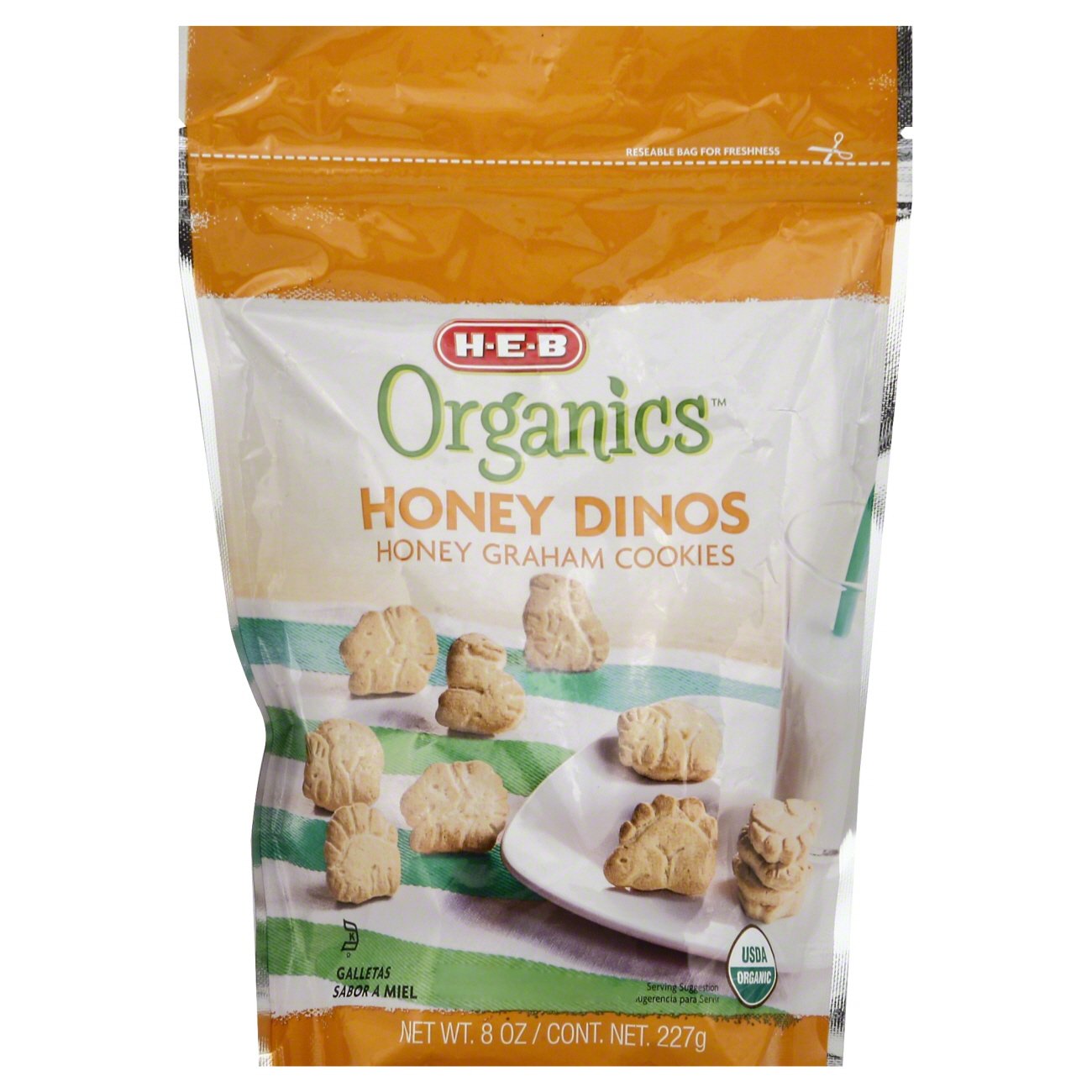 HEB Organics Dino Honey Graham Cookies Shop Cookies at HEB