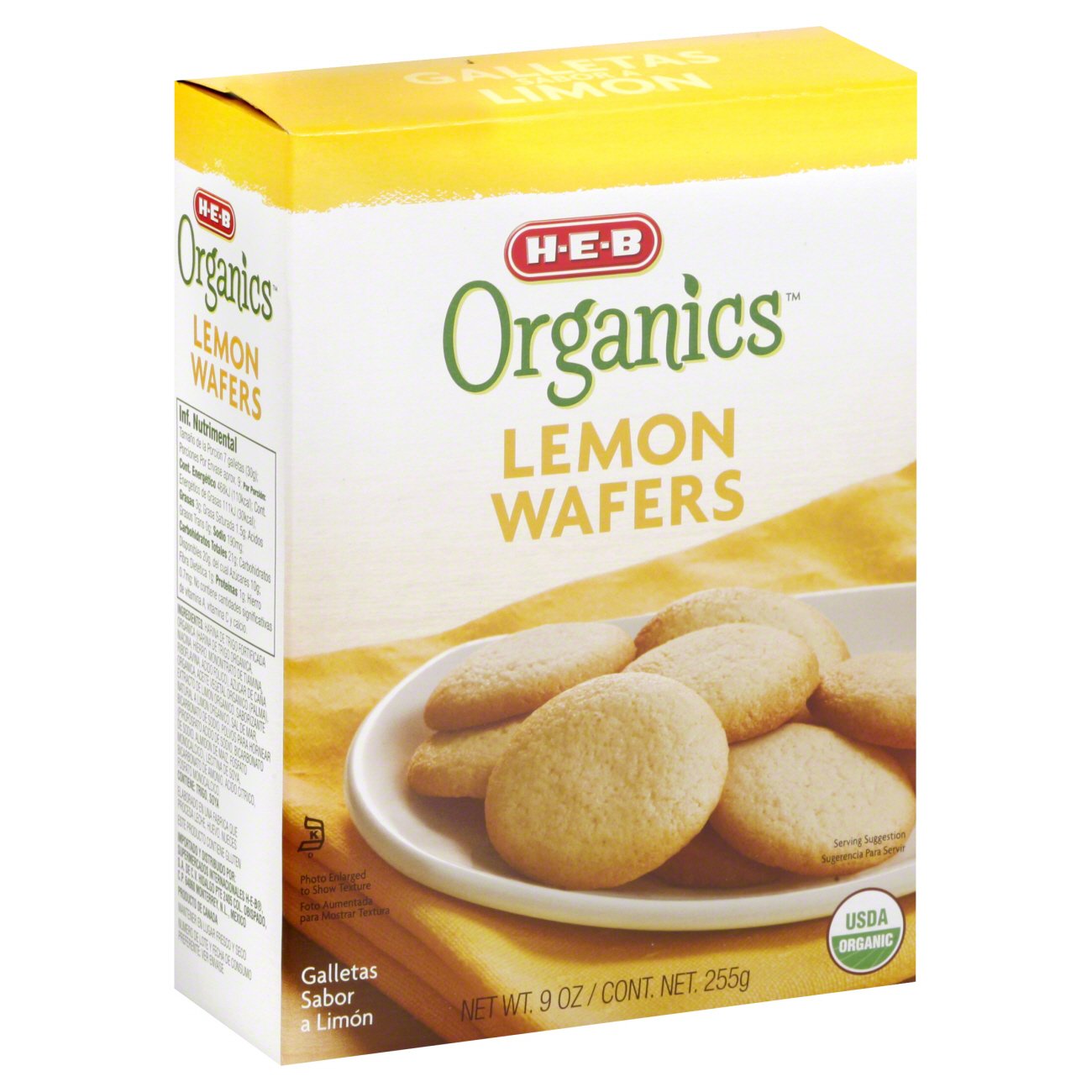 H-E-B Organics Lemon Wafers - Shop Cookies at H-E-B