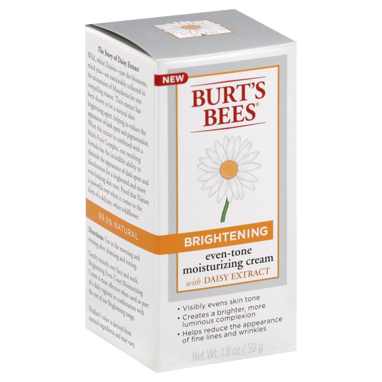 Burt's Bees Brightening Even Tone Moisturizing Cream With Daisy Extract