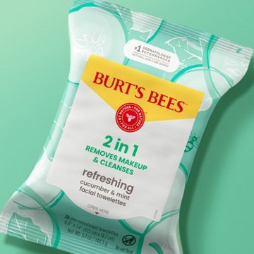 Burt's Bees Facial Towelettes - Refreshing Cucumber & Mint, 30 ct