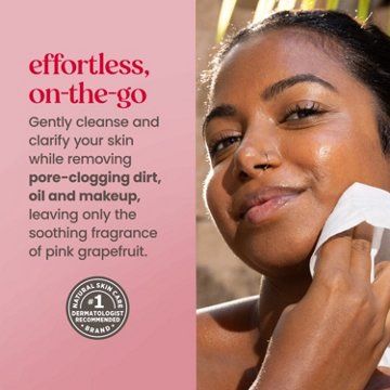 Burt's Bees Clarifying Facial Towelettes - Pink Grapefruit, 30 ct