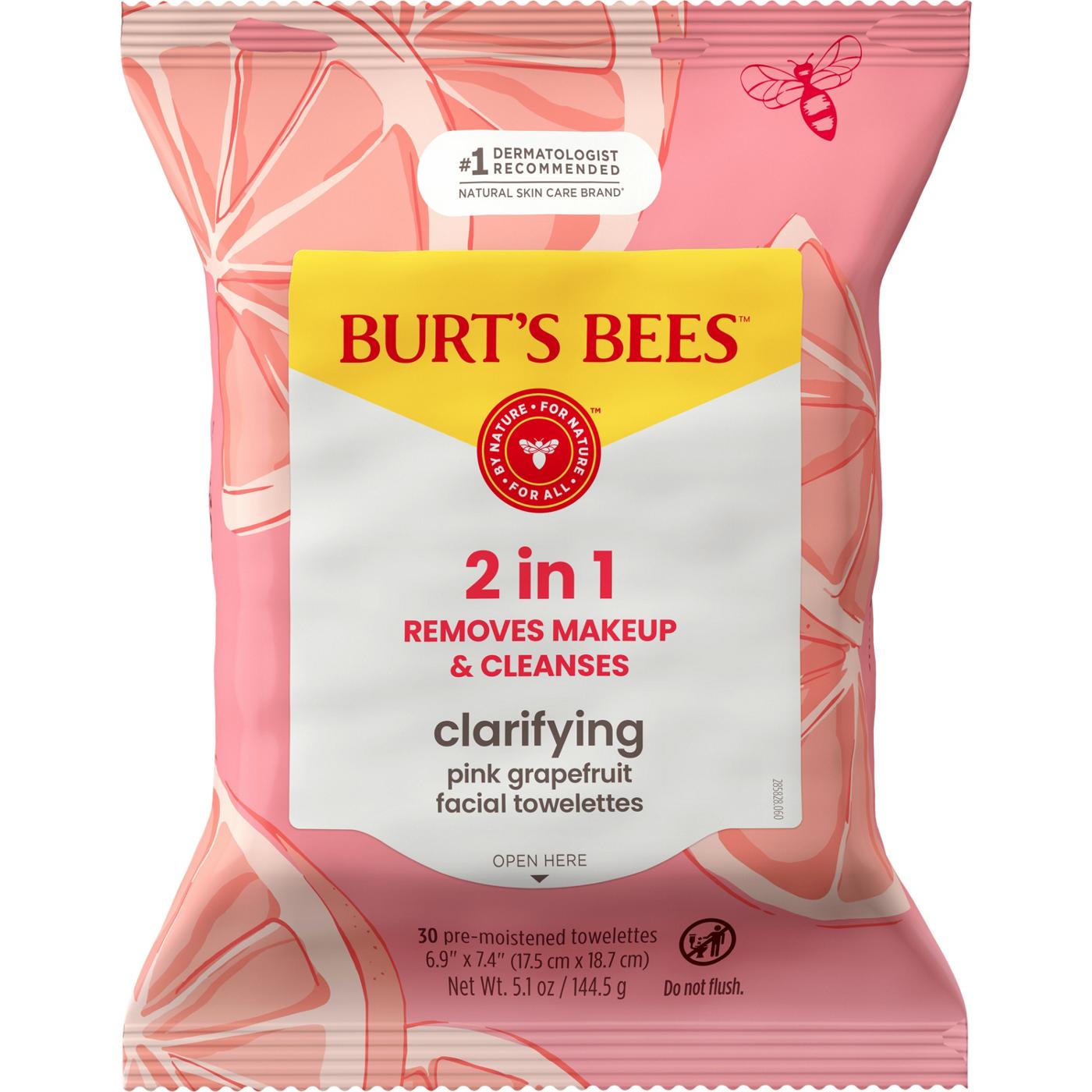 Burt's Bees Clarifying Facial Towelettes - Pink Grapefruit; image 12 of 13