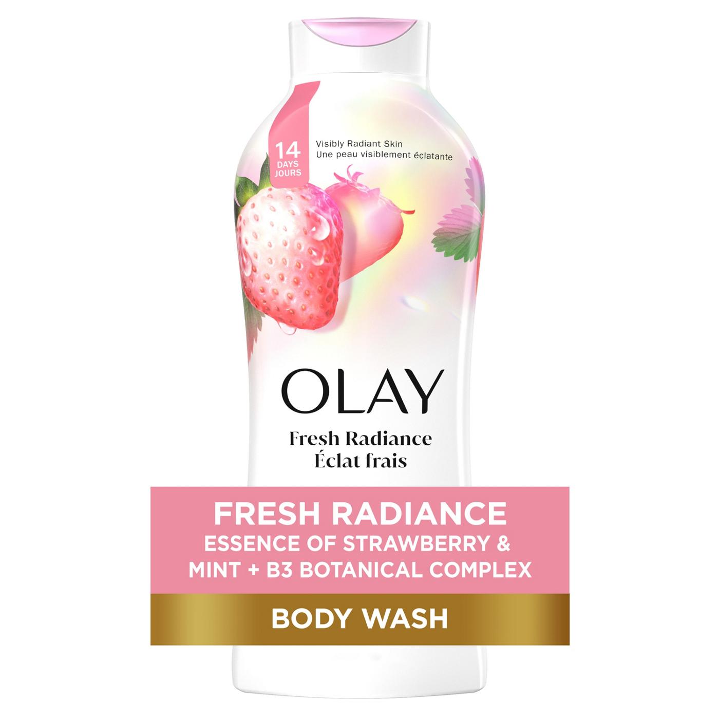 Olay Fresh Outlast Body Wash - White Strawberry & Mint; image 1 of 10