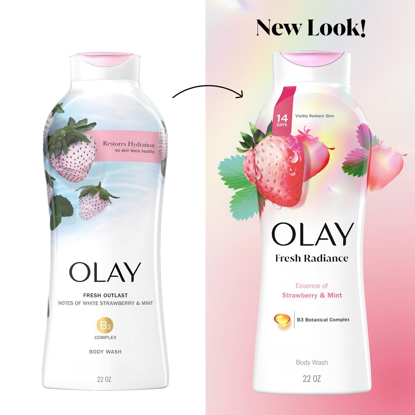 Olay Fresh Outlast Body Wash - White Strawberry & Mint; image 6 of 10