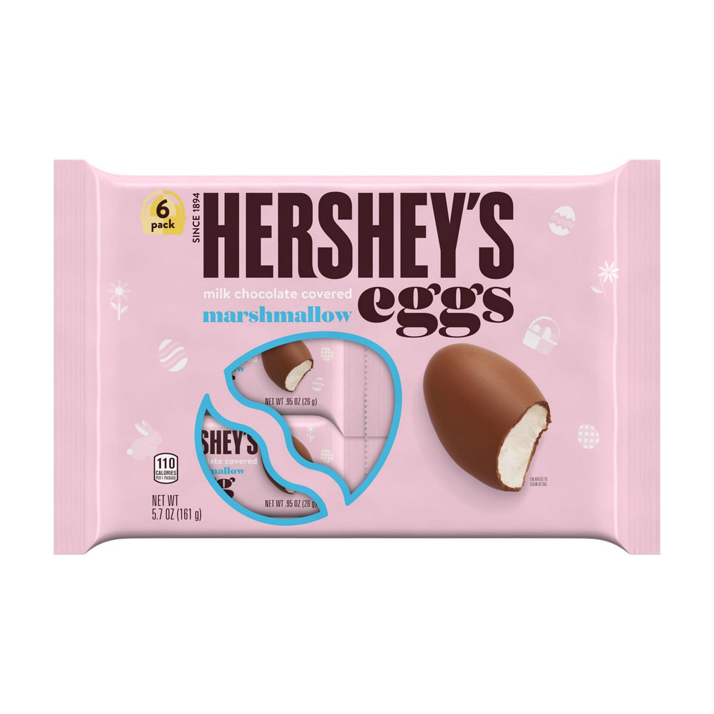 Hershey's Milk Chocolate Covered Marshmallow Eggs Easter Candy; image 1 of 7