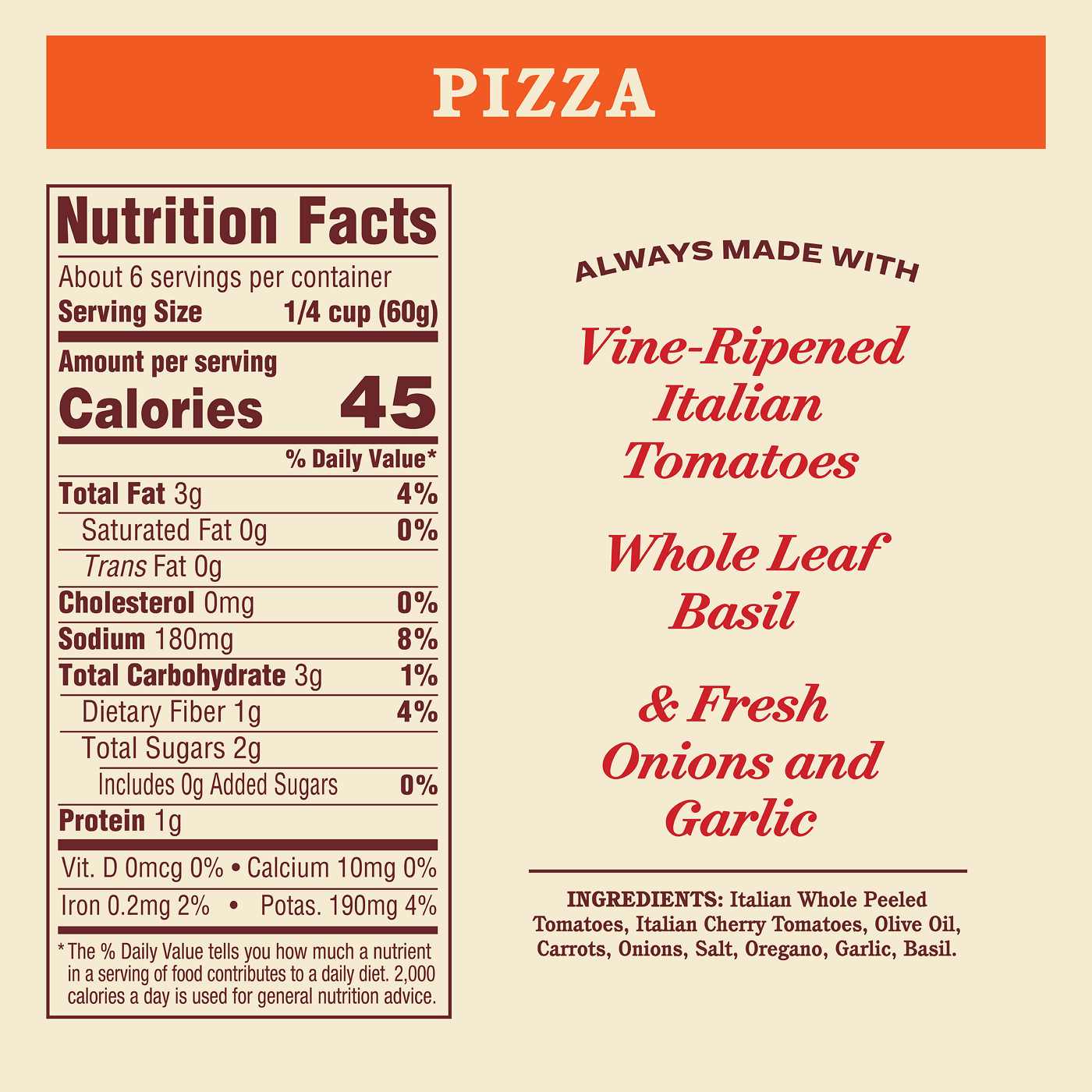 Rao's Homemade Classic Pizza Sauce; image 3 of 4