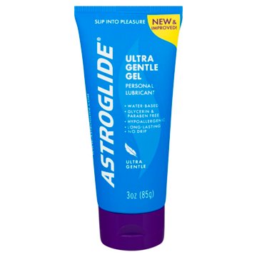 Astroglide Ultra Gentle Sensitive Skin Gel Personal Lubricant, 3 oz