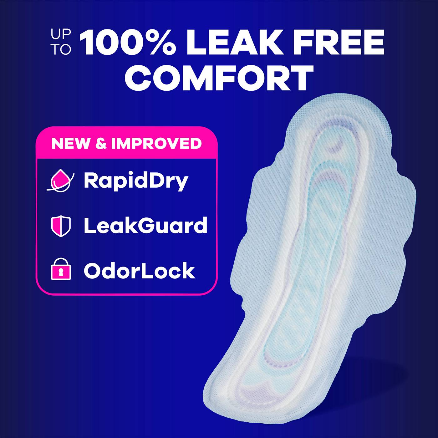 Always Ultra Thin Overnight Pads with Wings - Size 4; image 3 of 9