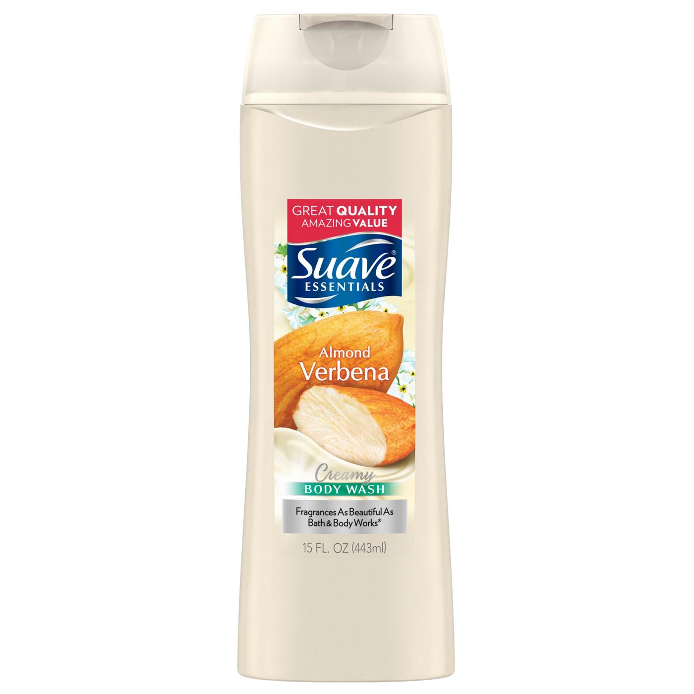 Suave Essentials Creamy Almond Verbena Body Wash; image 1 of 4