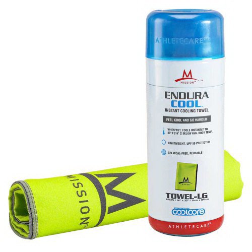 Mission Athletecare Volt Green Enduracool Towell - Shop Fitness