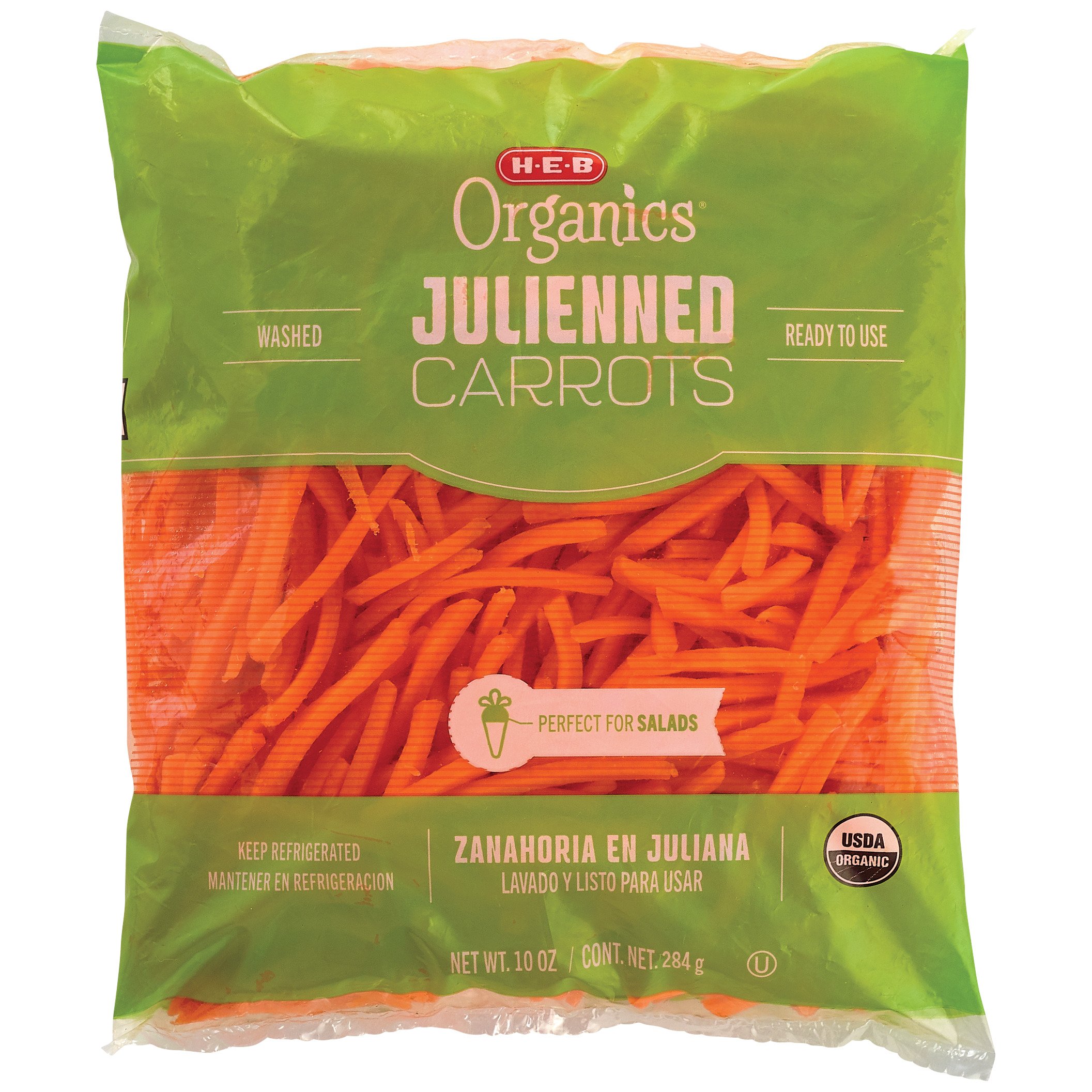 H E B Organics Julienned Carrots Shop Potatoes Carrots At H E B