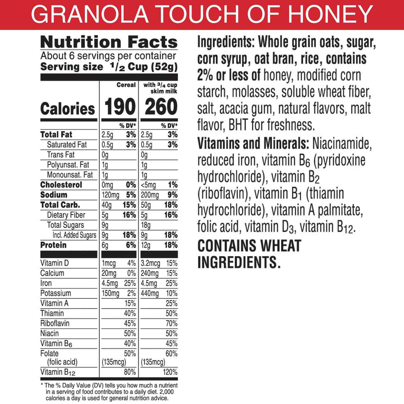 Kellogg's Special K Granola Touch of Honey; image 2 of 7
