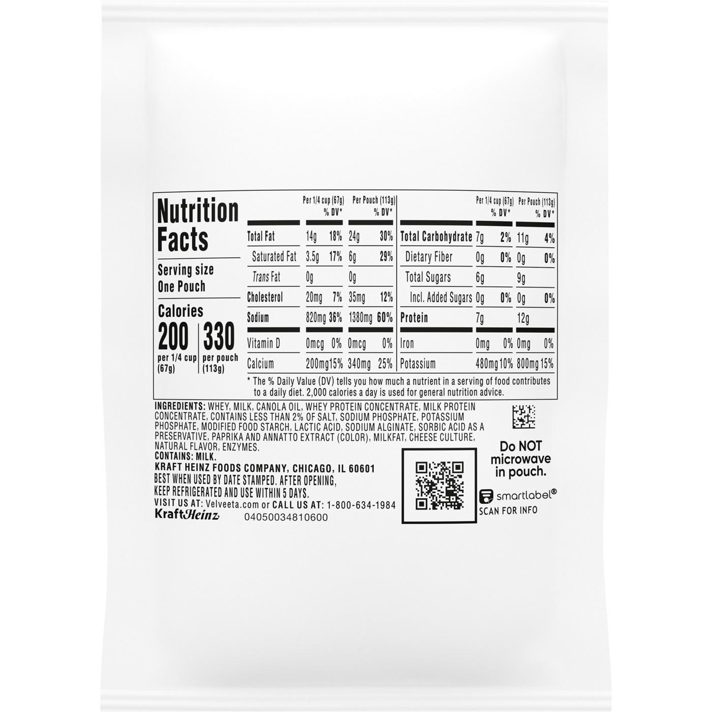 Velveeta Original Cheese Sauce Pouch; image 5 of 5