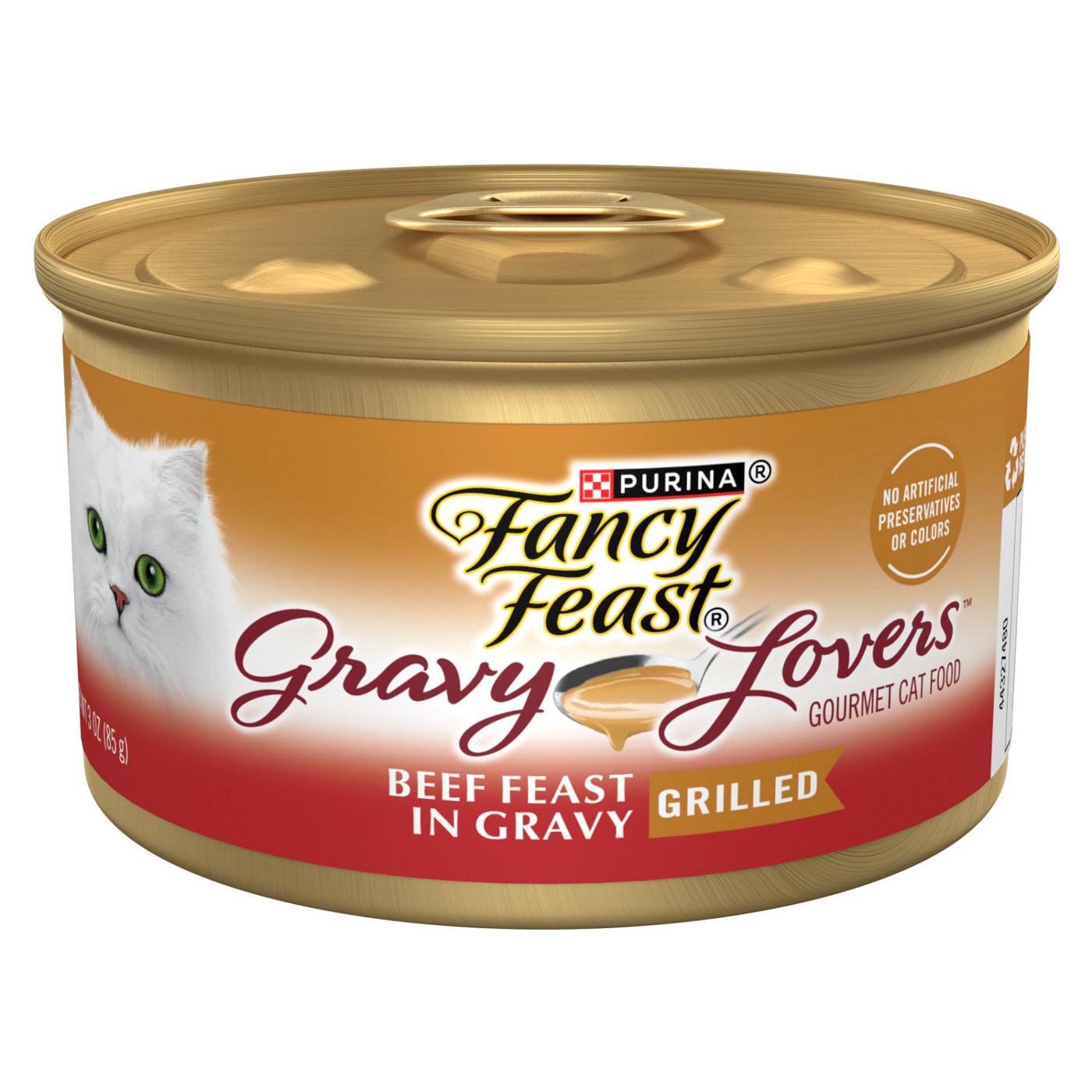 Fancy Feast Purina Fancy Feast Gravy Lovers Beef Feast Gourmet Cat Food in Wet Cat Food Gravy; image 1 of 5