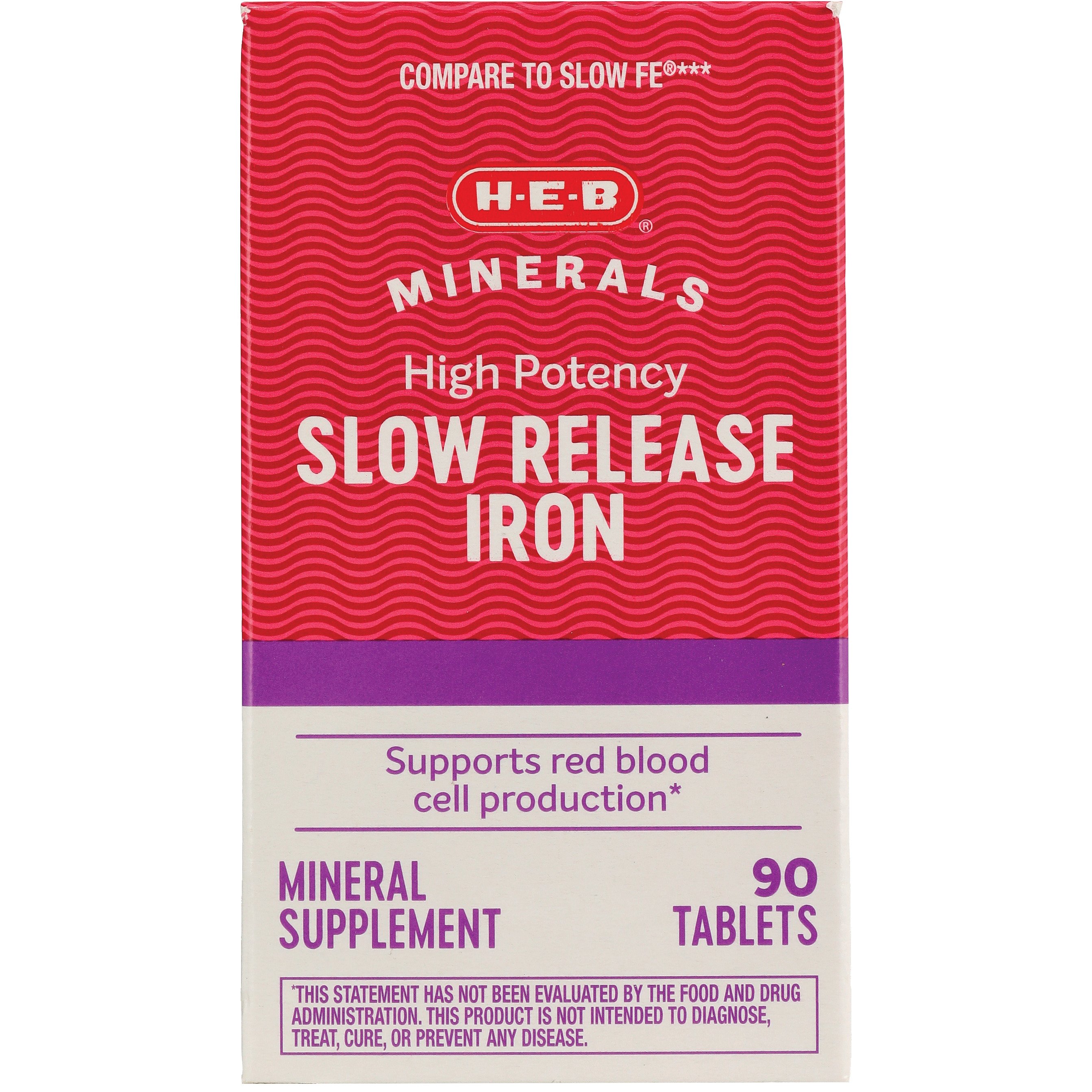 HEB Minerals High Potency Iron 45 mg Slow Release Tablets Shop