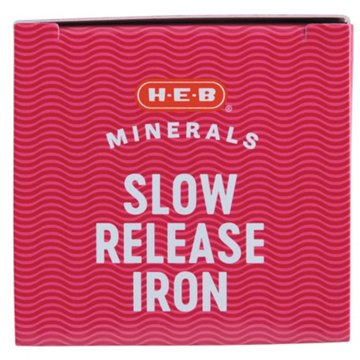 H-E-B Minerals High Potency Iron 45 mg Slow Release Tablets, 90 ct