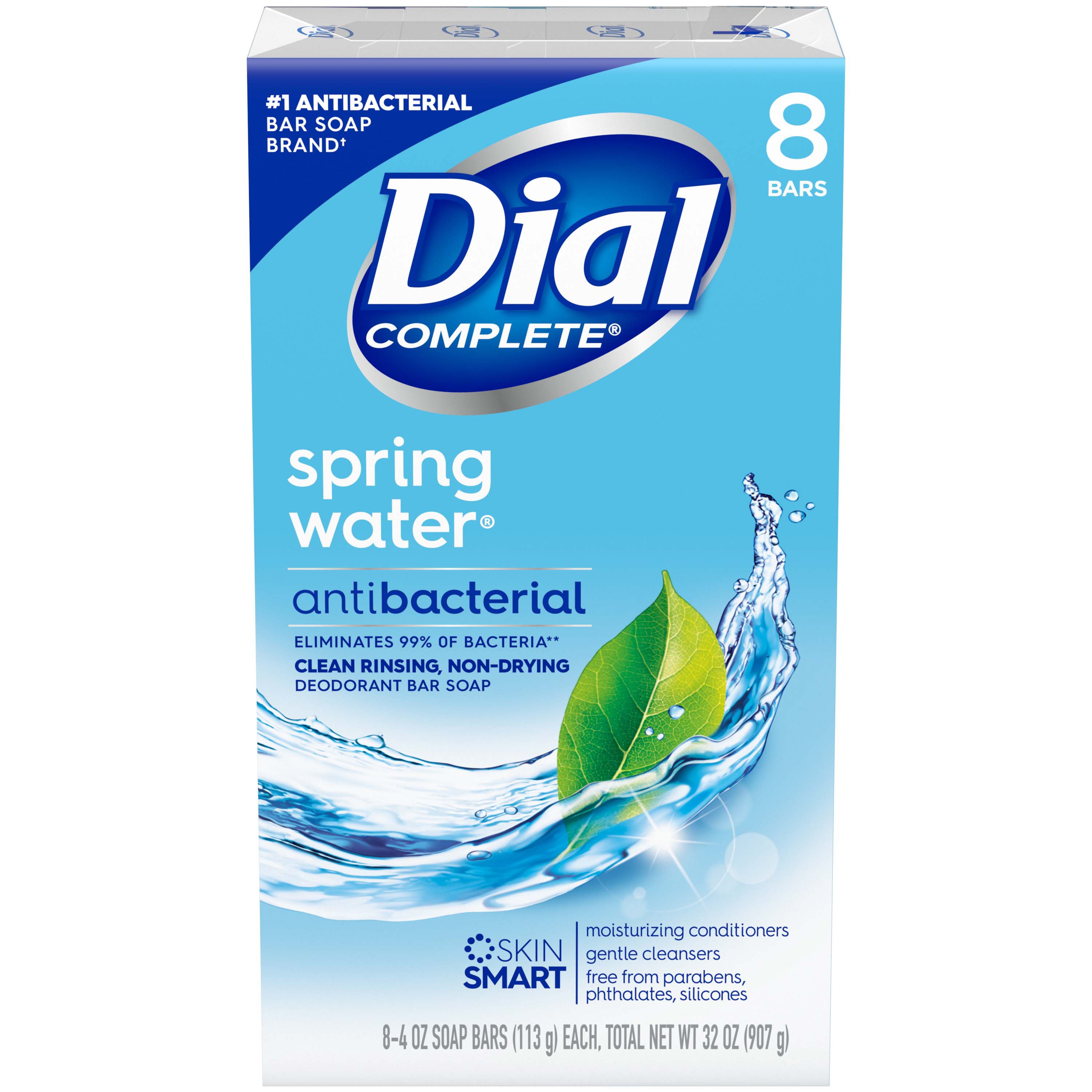 Dial Complete Antibacterial Bar Soap Spring Water