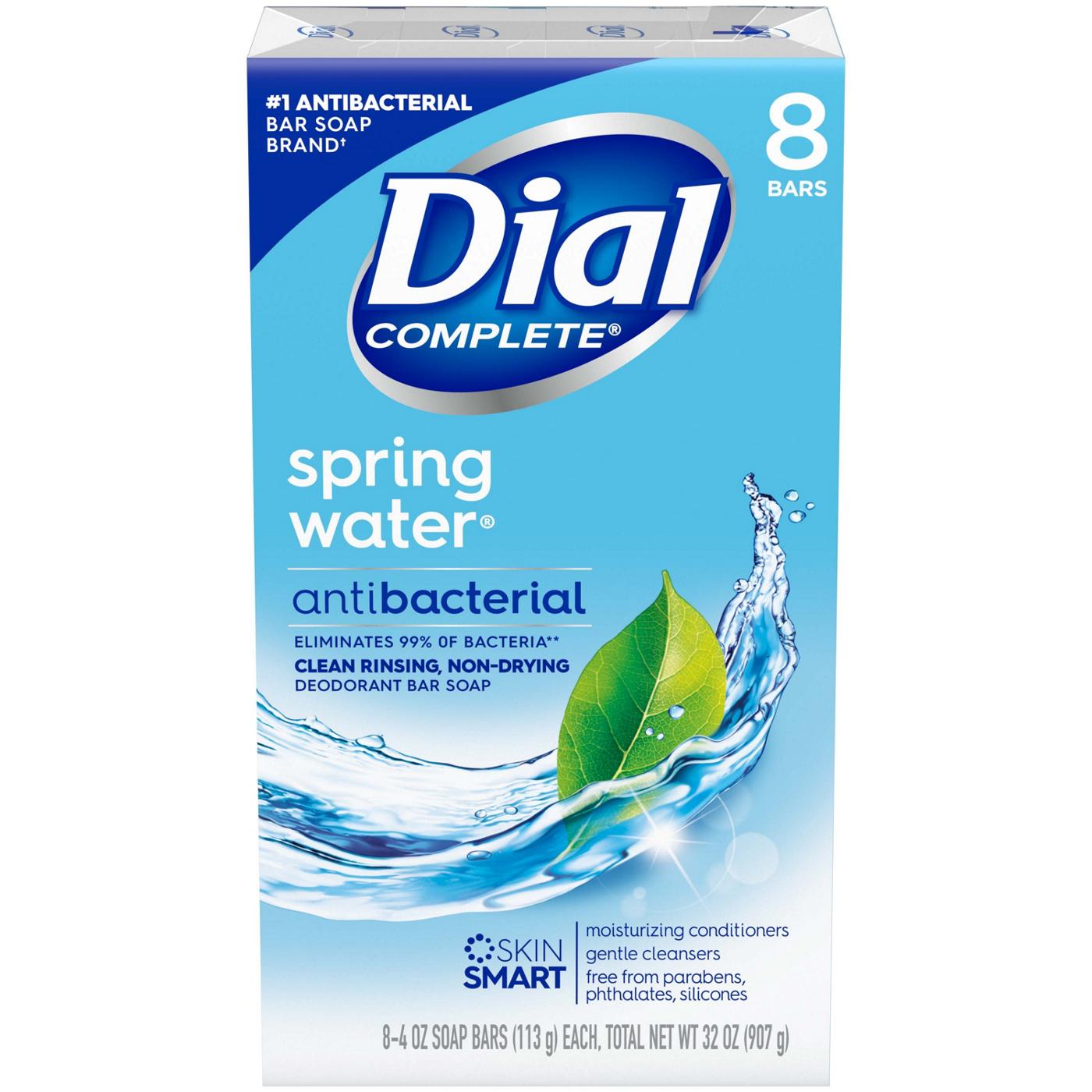 Dial Complete Antibacterial Bar Soap, Spring Water; image 1 of 7