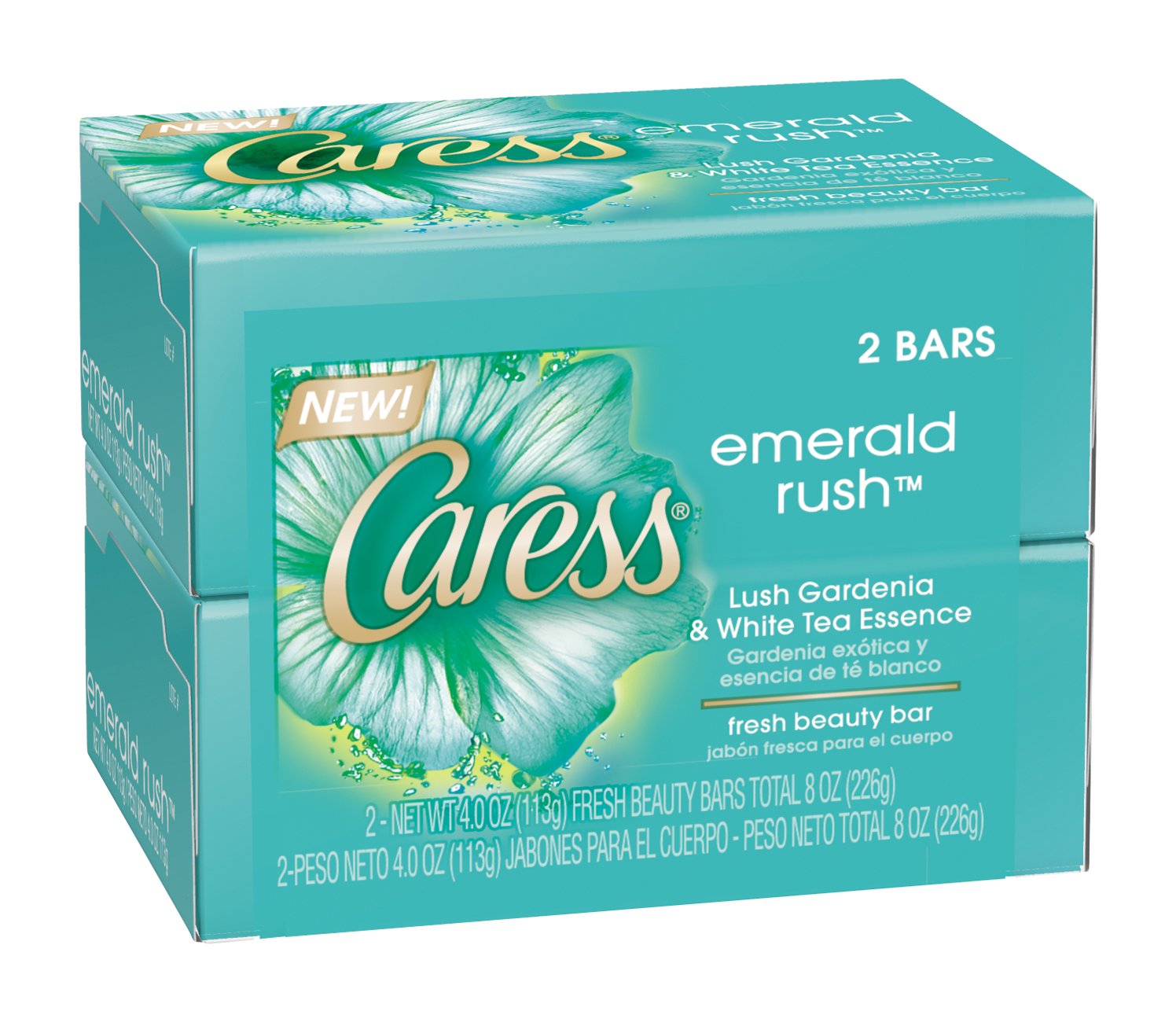 Caress Emerald Rush Lush Gardenia And White Tea Essence Fresh Beauty ...