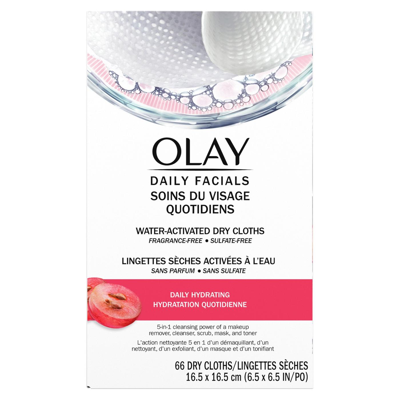 Olay Daily Facial Hydrating Cleansing Cloths with Grapeseed Extract; image 7 of 7