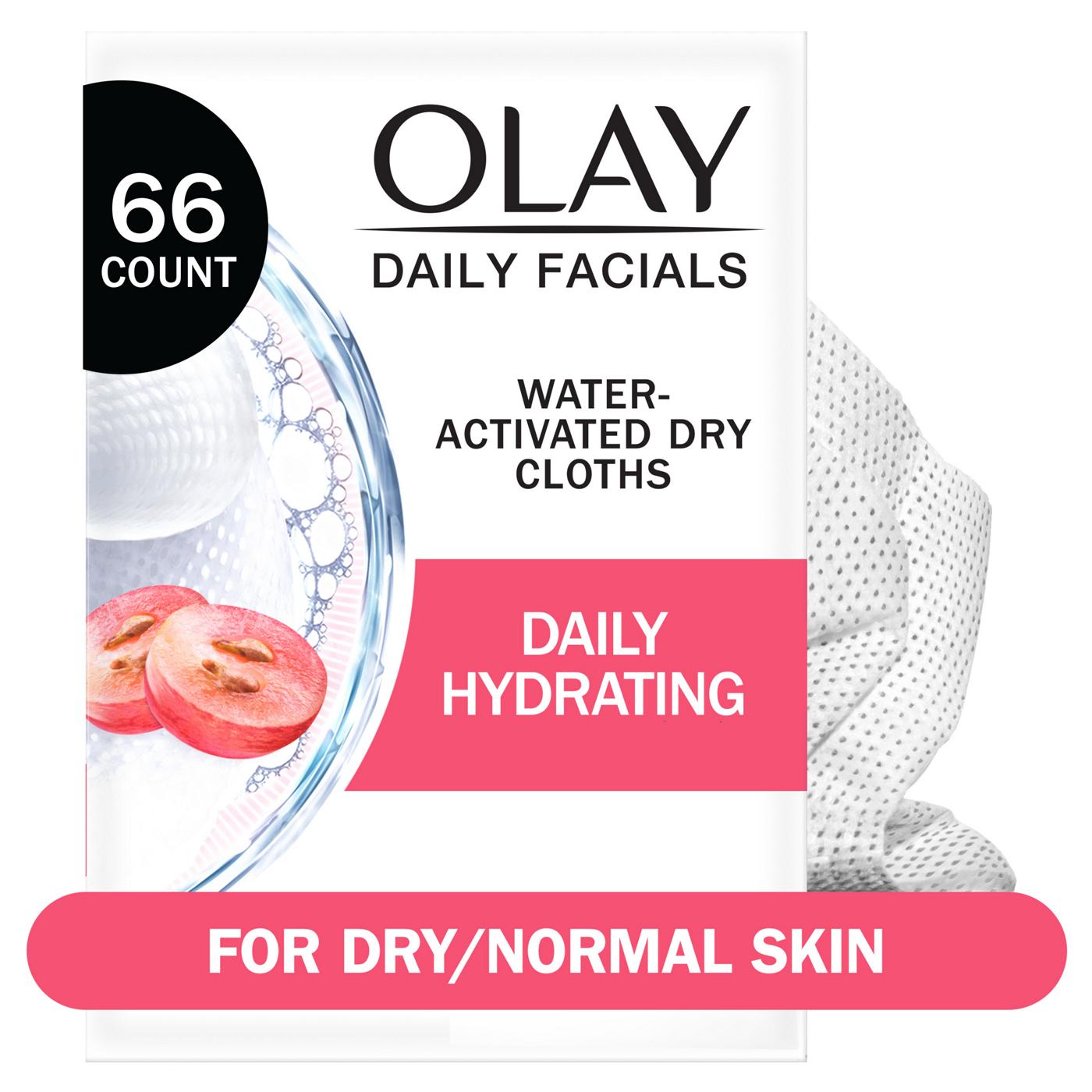 Olay Daily Facial Hydrating Cleansing Cloths with Grapeseed Extract; image 1 of 7