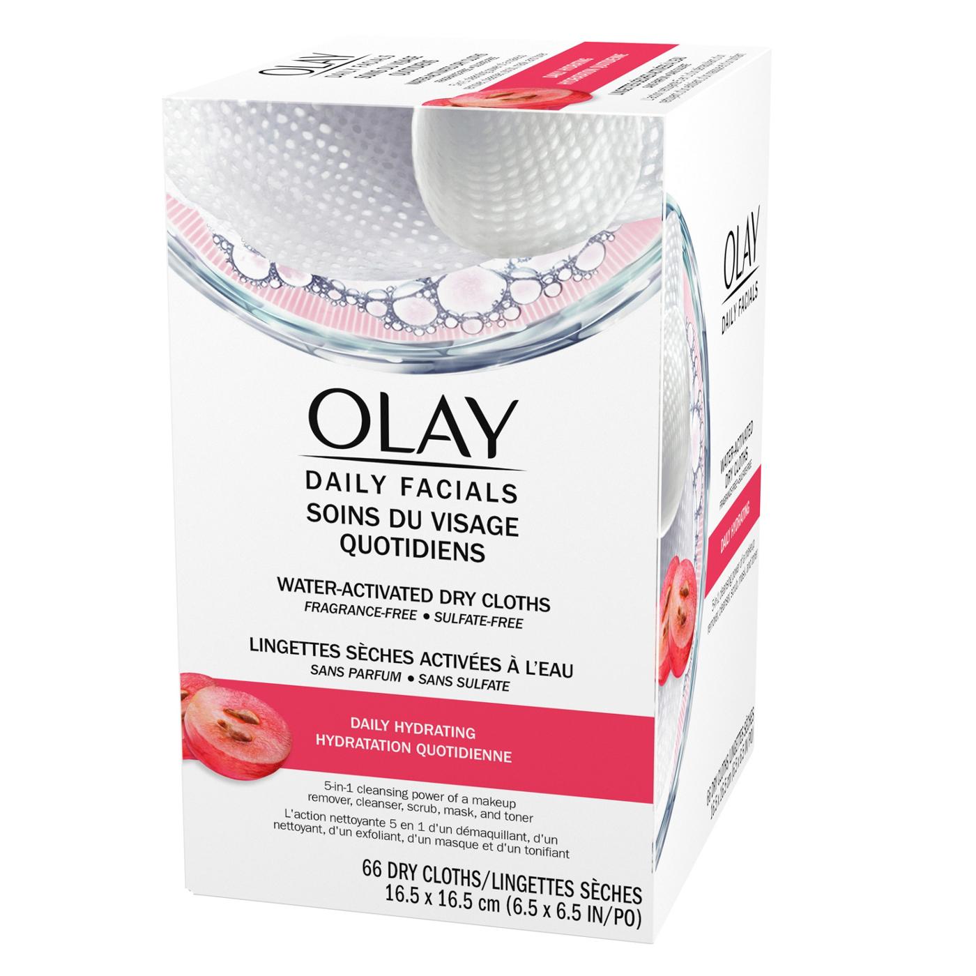 Olay Daily Facial Hydrating Cleansing Cloths with Grapeseed Extract; image 3 of 7