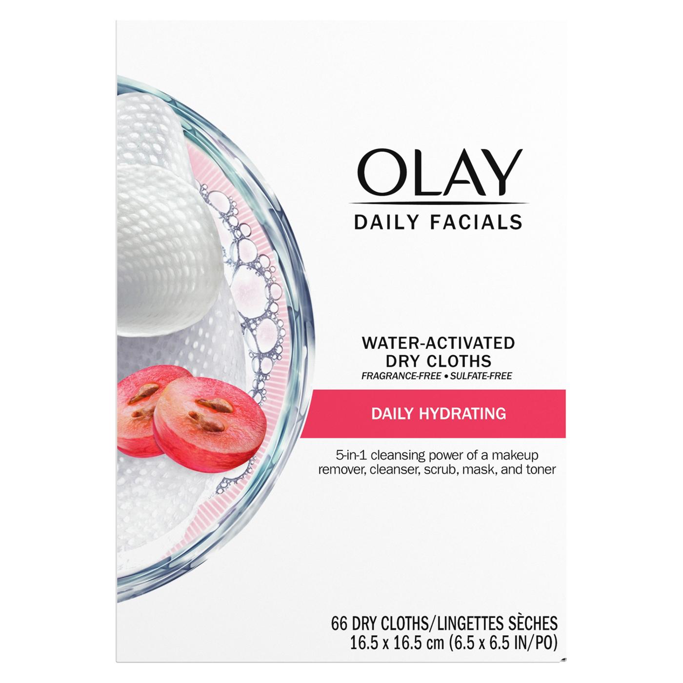 Olay Daily Facial Hydrating Cleansing Cloths with Grapeseed Extract; image 5 of 7