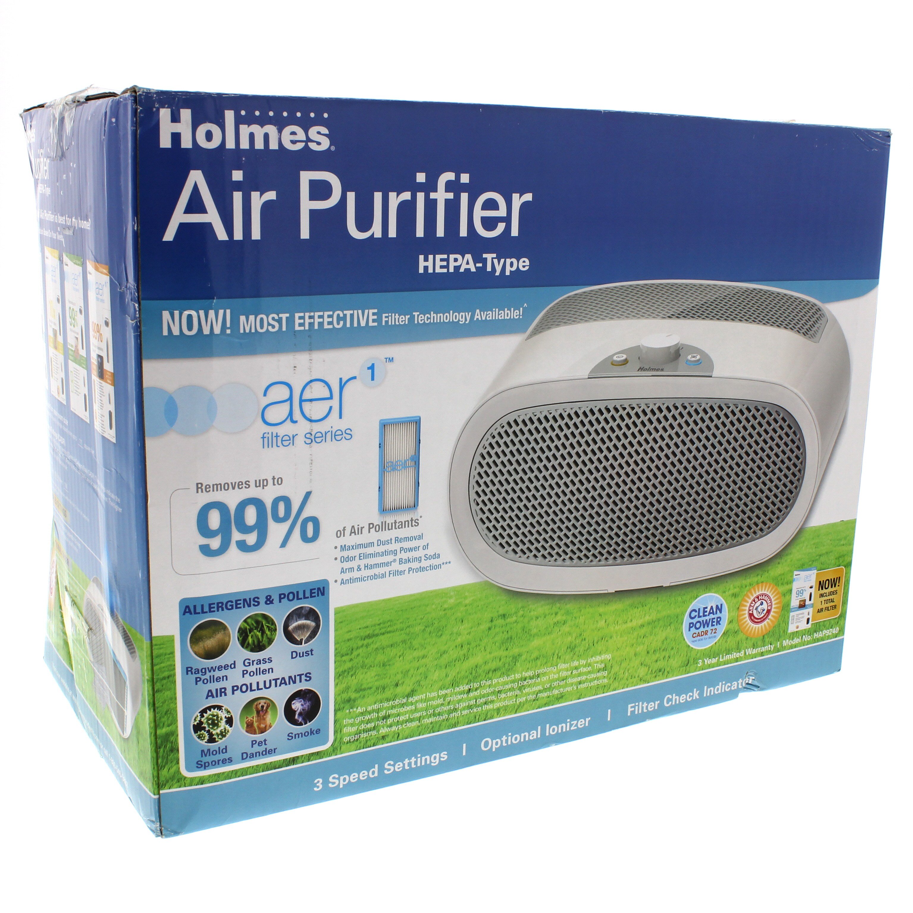 Holmes HEPAType Desktop Air Purifier Shop Fans & Air Purifiers at HEB