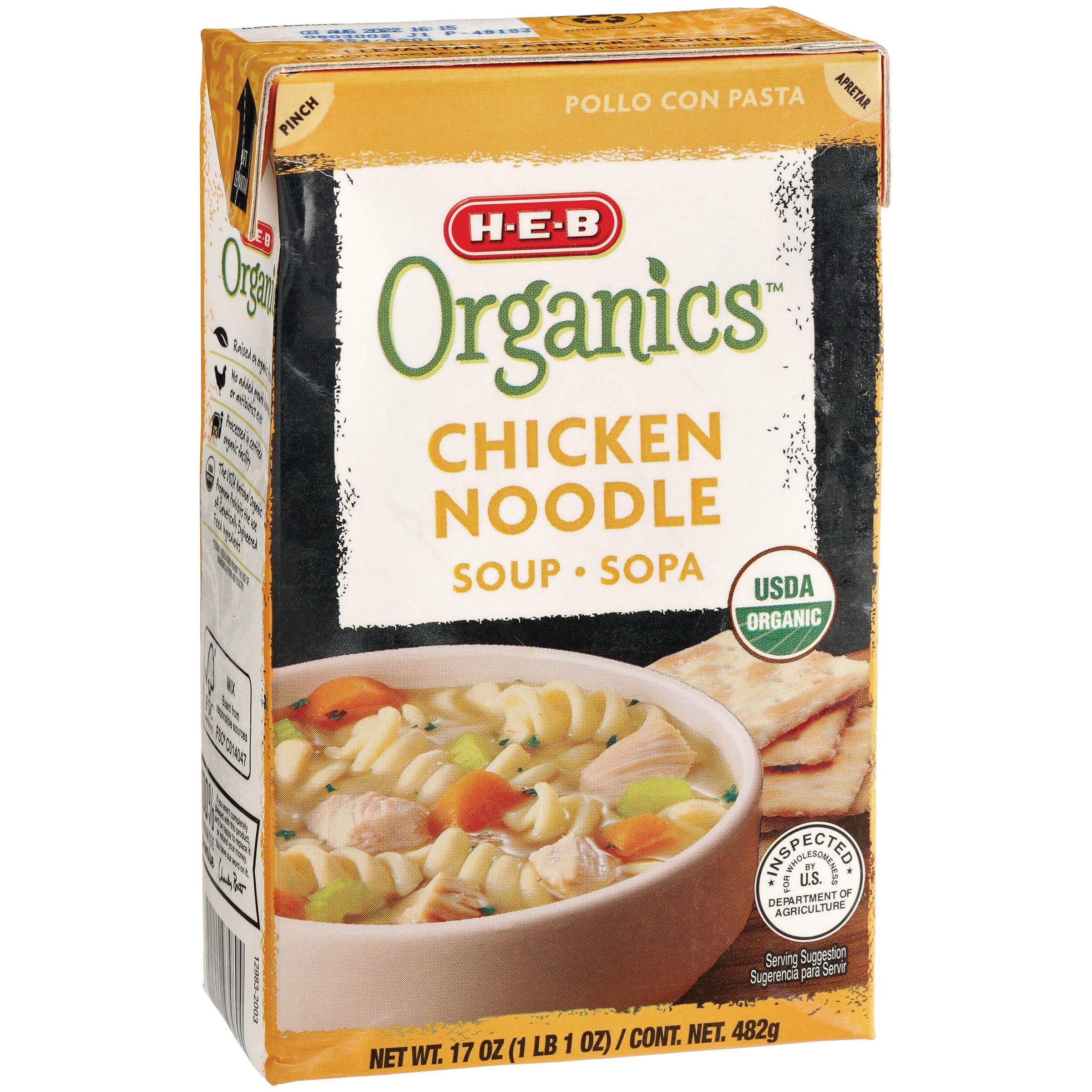 H-E-B Organics Chicken Noodle Soup - Shop Soups & Chili At H-E-B