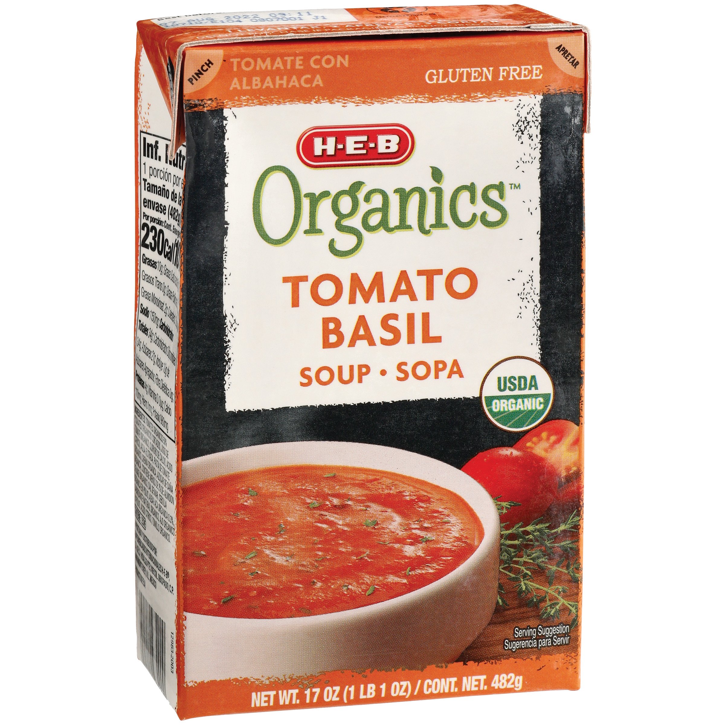 H E B Organics Tomato Basil Soup Shop Soups Chili at H E B