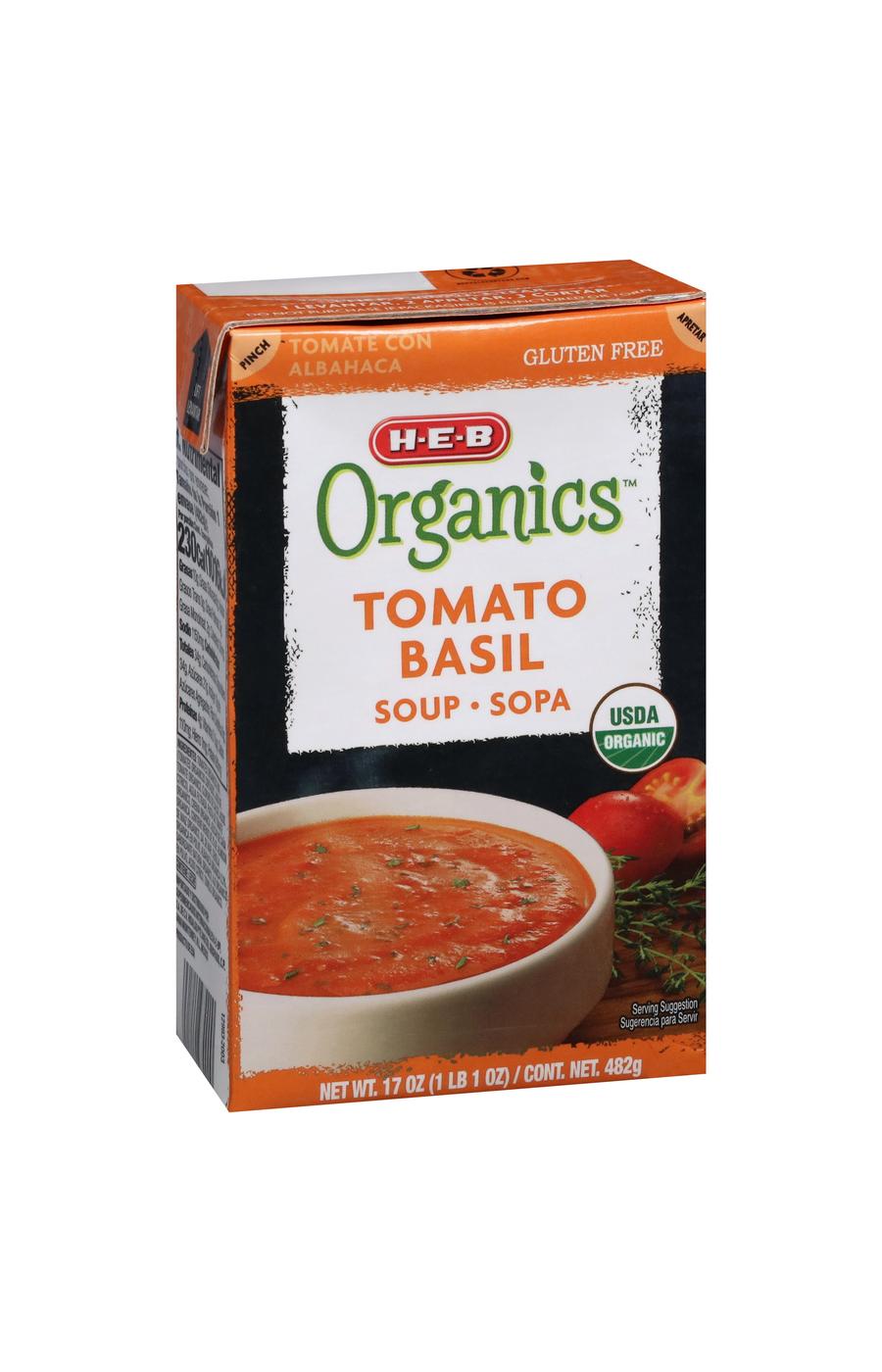 H-E-B Organics Tomato Basil Soup; image 2 of 9