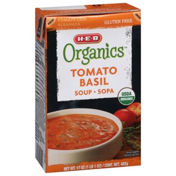 H-E-B Organics Tomato Basil Soup, 17.3 oz