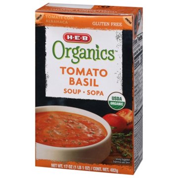 H-E-B Organics Tomato Basil Soup, 17.3 oz