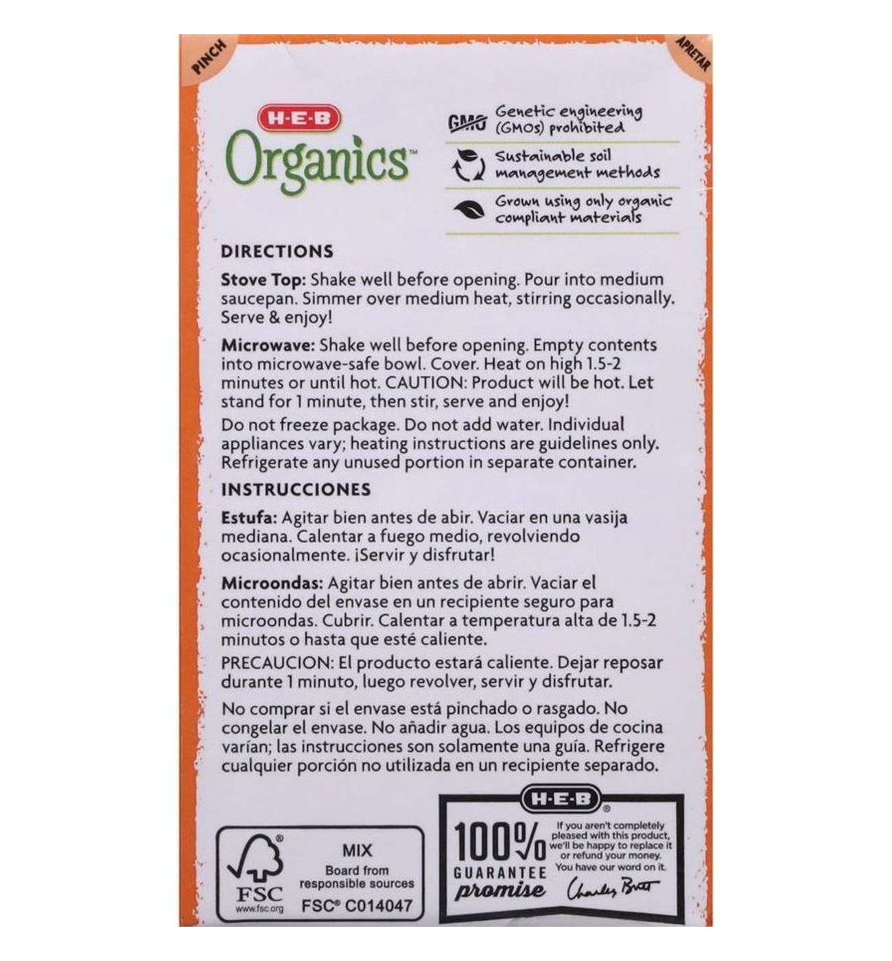 H-E-B Organics Tomato Basil Soup; image 6 of 9