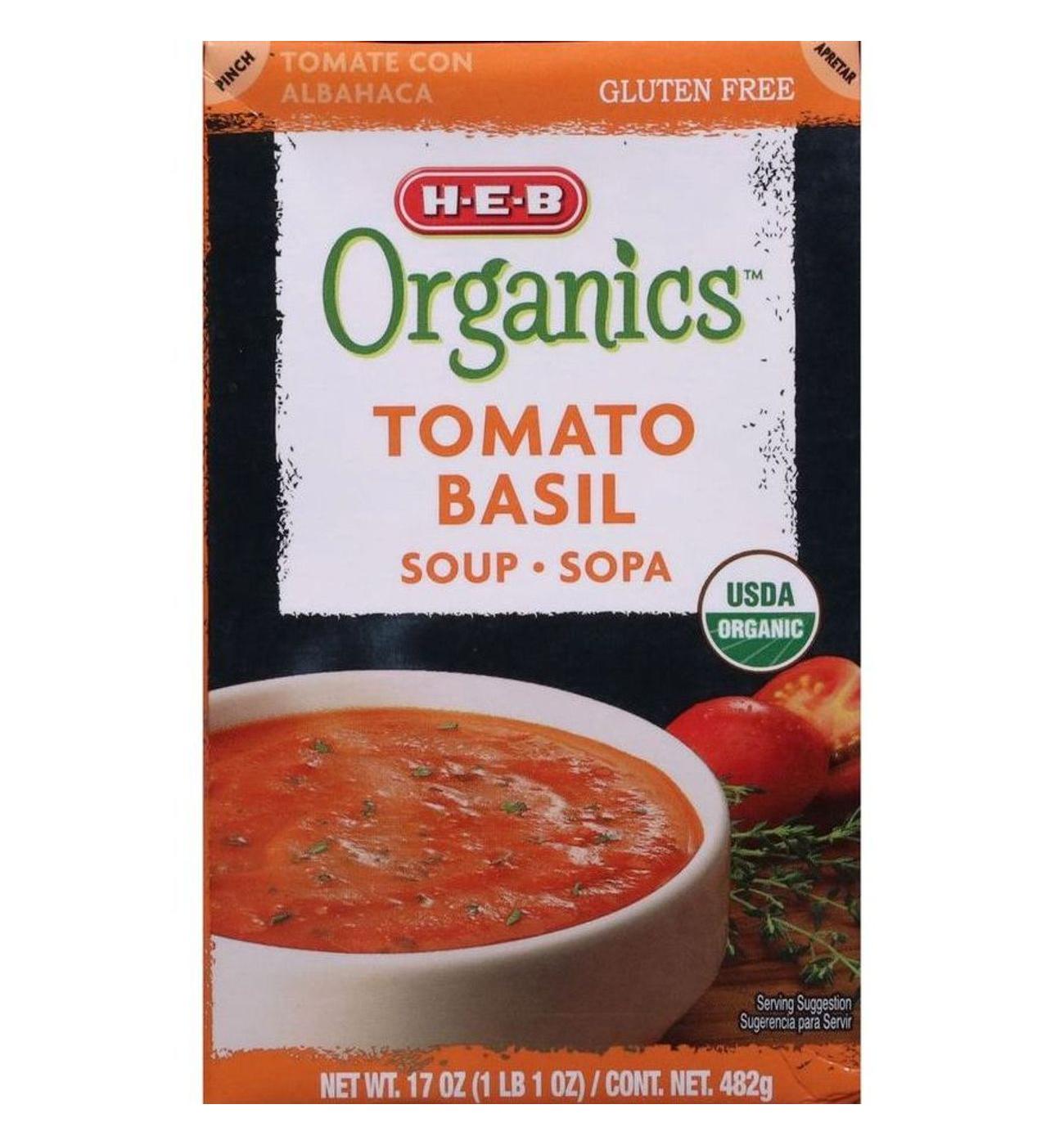 H-E-B Organics Tomato Basil Soup; image 7 of 9