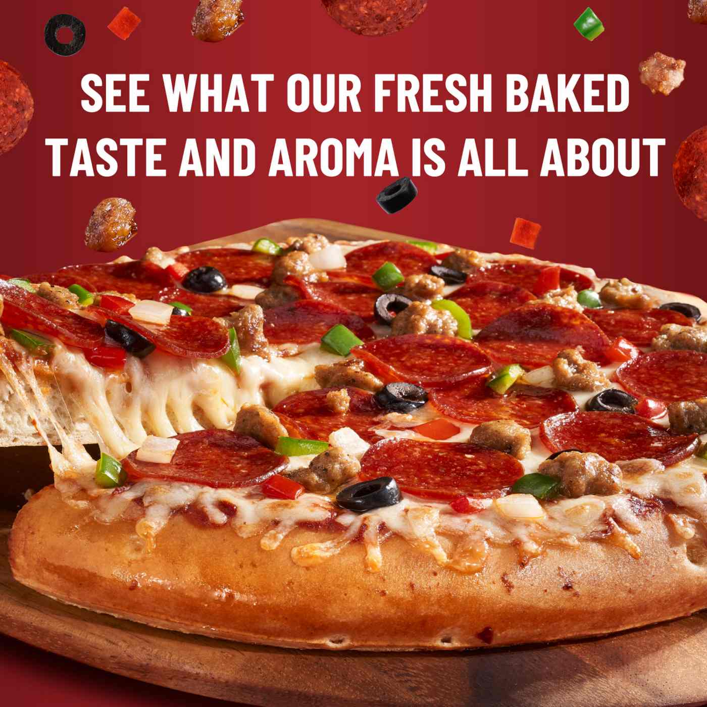 DiGiorno Rising Crust Supreme Frozen Pizza; image 3 of 8