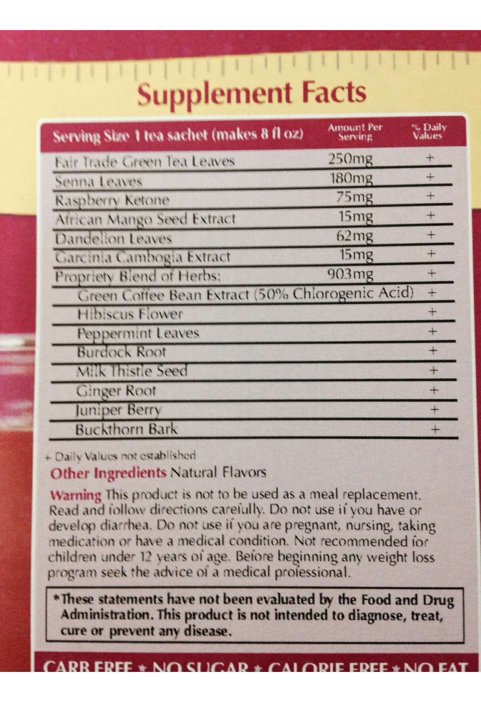 Zhena's Extra Strength Slim Me Raspberry Mint Tea Bags - Shop Diet