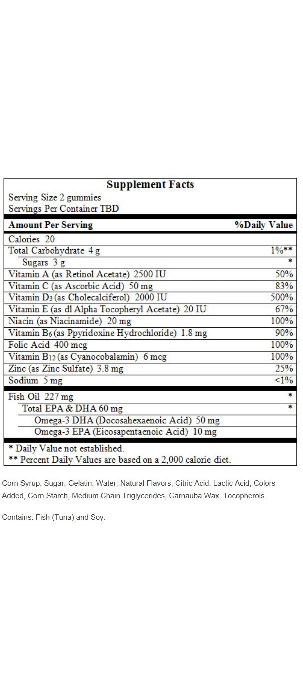 Nature Made Multi+Omega-3 Adult Gummies; image 2 of 2