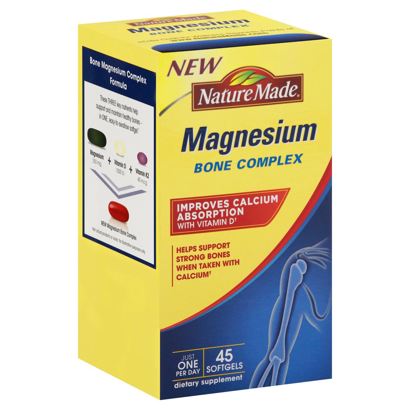 Nature Made Magnesium Bone Complex Softgels; image 1 of 2