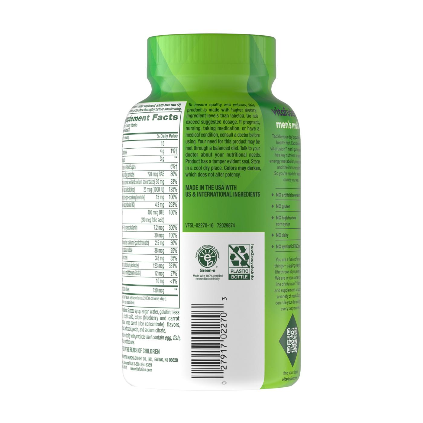 Vitafusion Men's Complete MultiViitamin Gummy Vitamins - Ass't Fruit Flavors; image 6 of 11