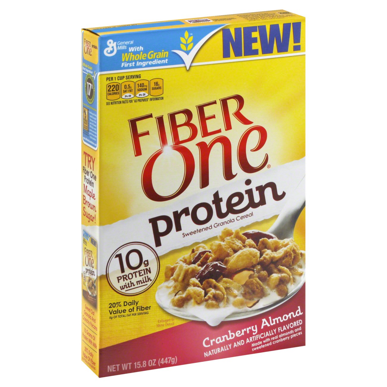 Fiber One Protein Cranberry Almond Cereal Shop Cereal at HEB