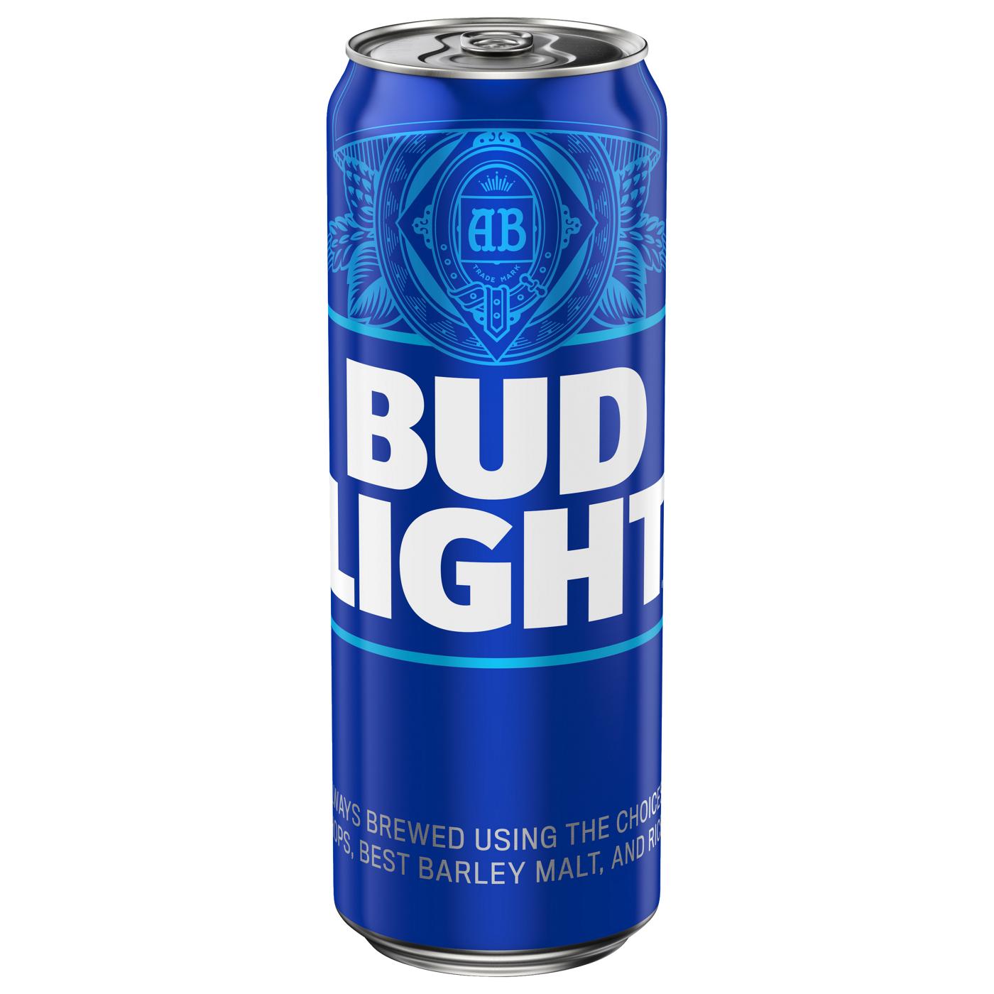 Bud Light Lager Beer Can; image 1 of 5