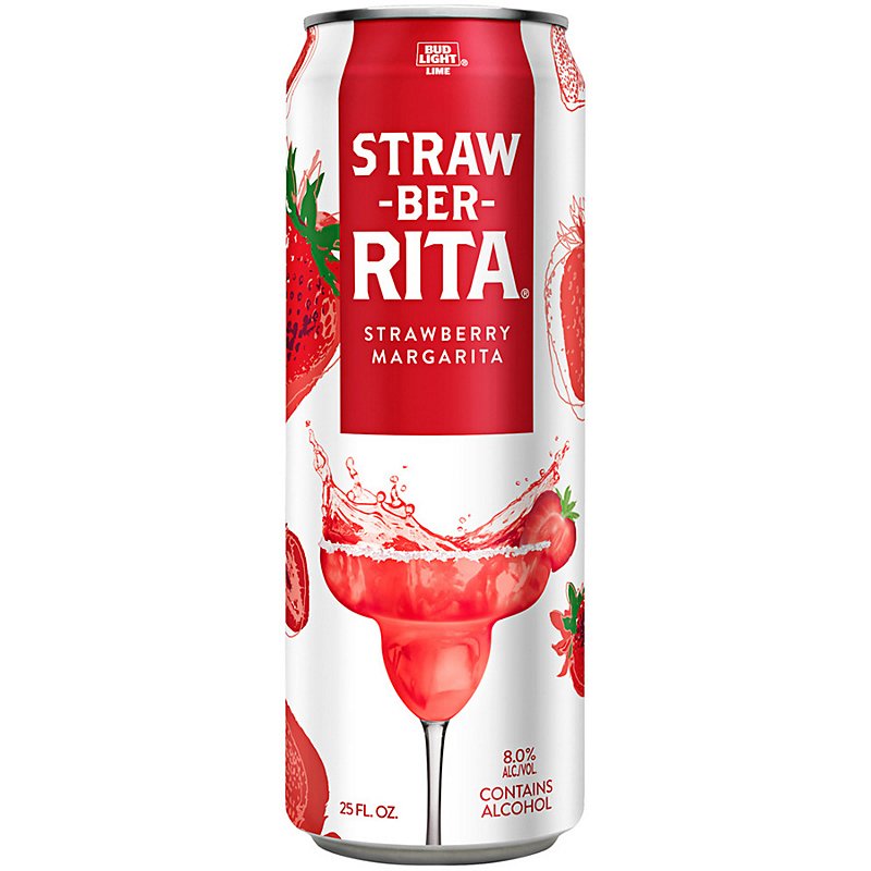 Bud Light Lime Straw-Ber-Rita Can