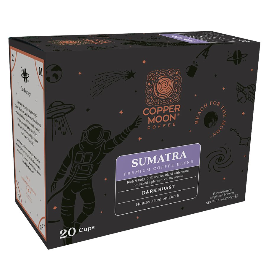 Copper Moon Sumatra Blend Dark Roast Single Serve Coffee K Cups Shop