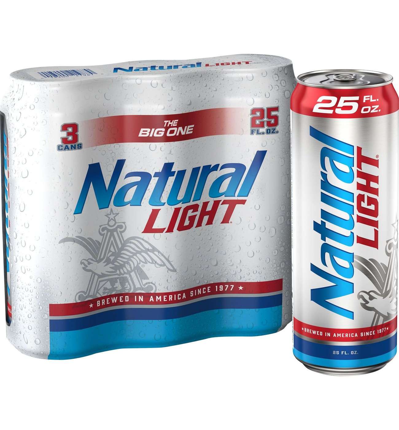 Natural Light Beer 3 pk Cans; image 1 of 7