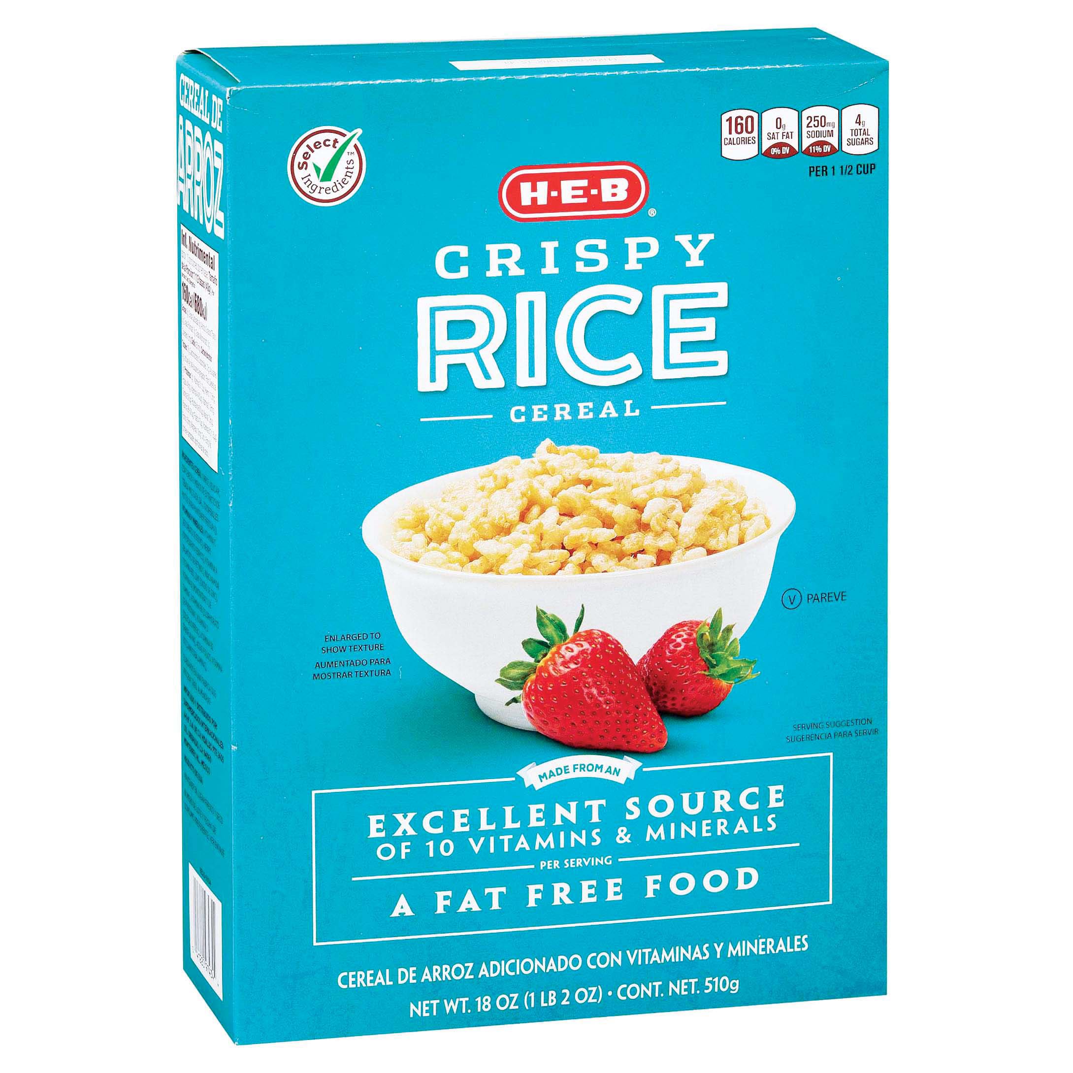 B Select Ingredients Crispy Rice Cereal 