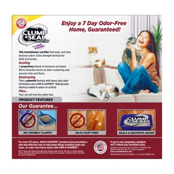 Arm & Hammer Clump & Seal Multi-Cat Litter, 19 lb