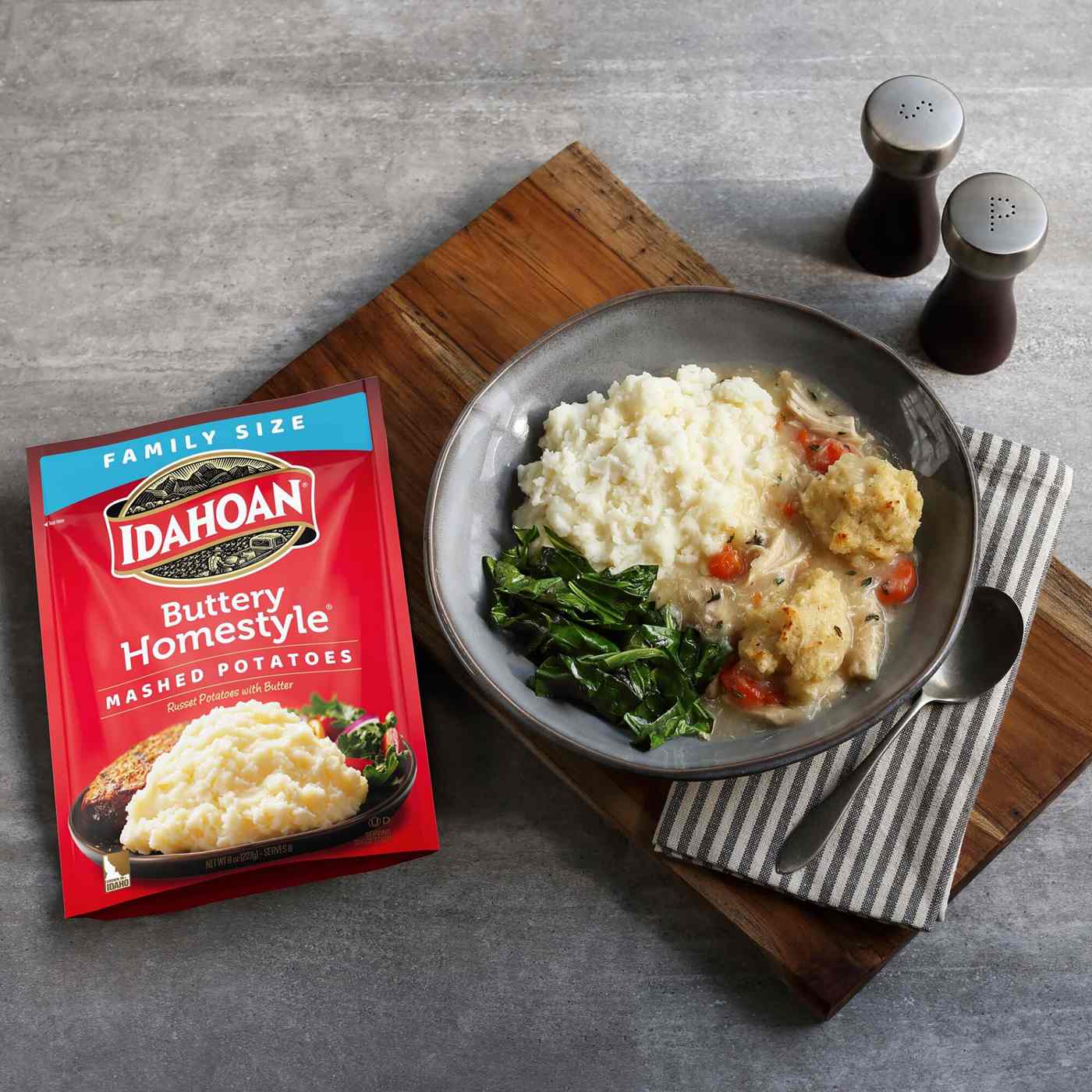 Idahoan Buttery Homestyle Mashed Potatoes Family Size ; image 4 of 4